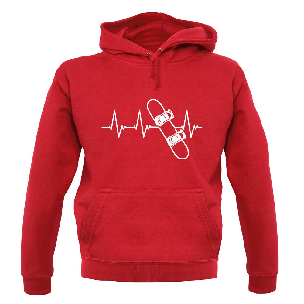 Heart Beat - Snowboarding unisex hoodie