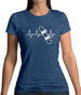 Heart Beat - Snowboarding Womens T-Shirt