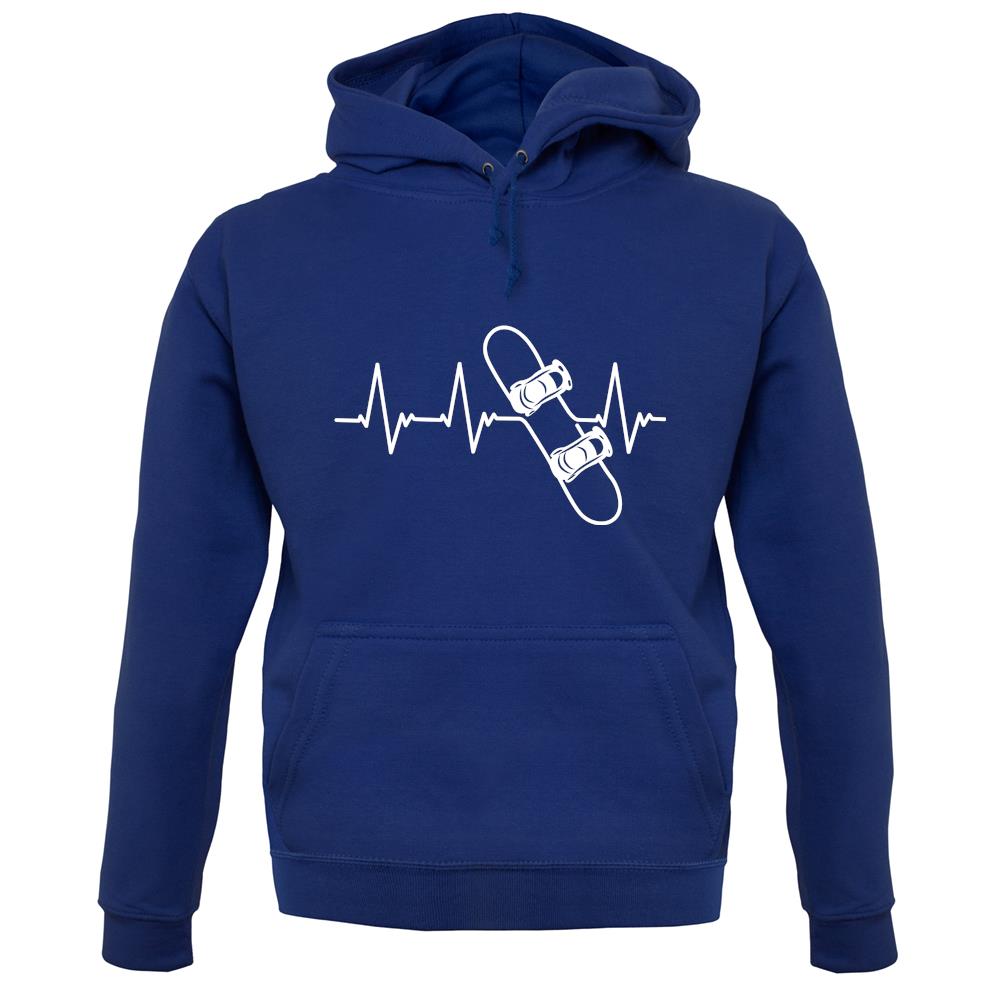 Heart Beat - Snowboarding unisex hoodie