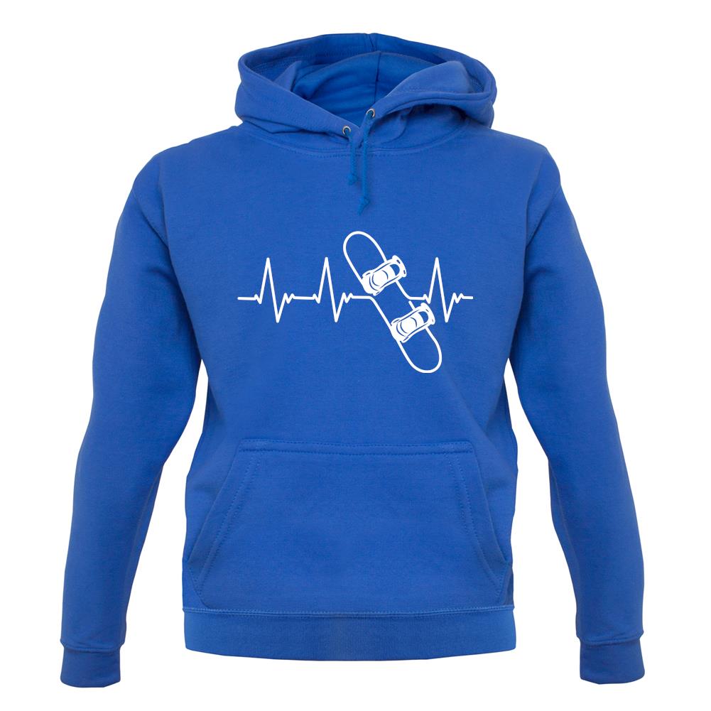 Heart Beat - Snowboarding unisex hoodie