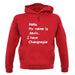 Hello. My Name Is Kevin. I Have Changnesia unisex hoodie