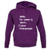 Hello. My Name Is Kevin. I Have Changnesia unisex hoodie