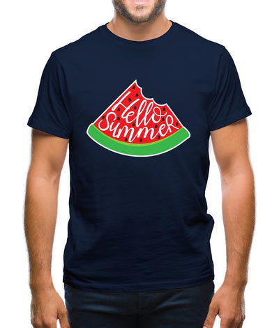 Hello Summer Watermelon Mens T-Shirt