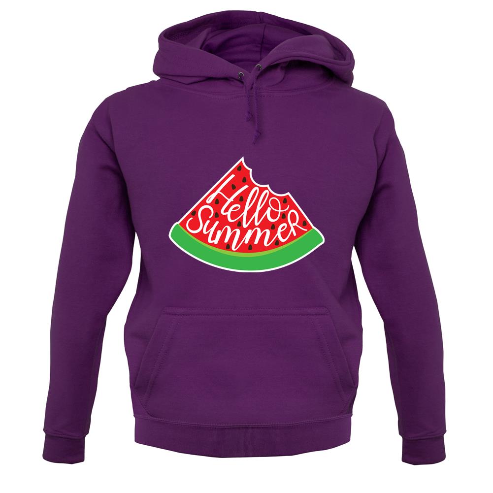 Hello Summer Watermelon unisex hoodie
