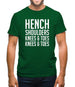 Hench Shoulders Knees & Toes Mens T-Shirt