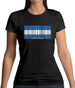 Honduras Barcode Style Flag Womens T-Shirt