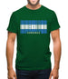 Honduras Barcode Style Flag Mens T-Shirt