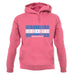 Honduras Barcode Style Flag unisex hoodie