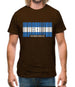 Honduras Barcode Style Flag Mens T-Shirt