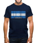 Honduras Barcode Style Flag Mens T-Shirt