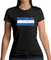 Honduras Grunge Style Flag Womens T-Shirt