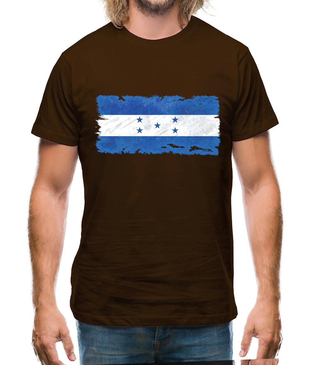 Honduras Grunge Style Flag Mens T-Shirt