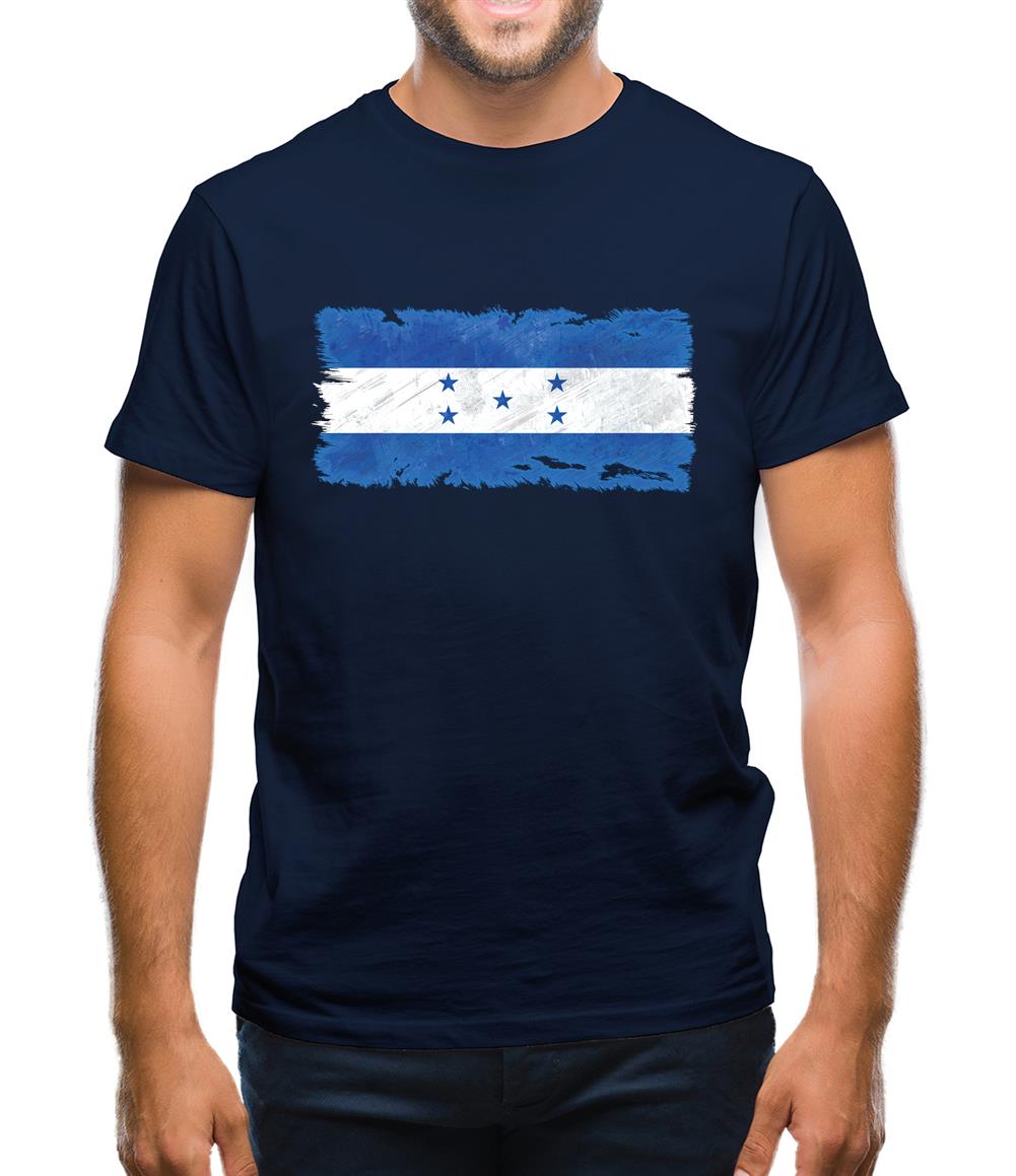 Honduras Grunge Style Flag Mens T-Shirt