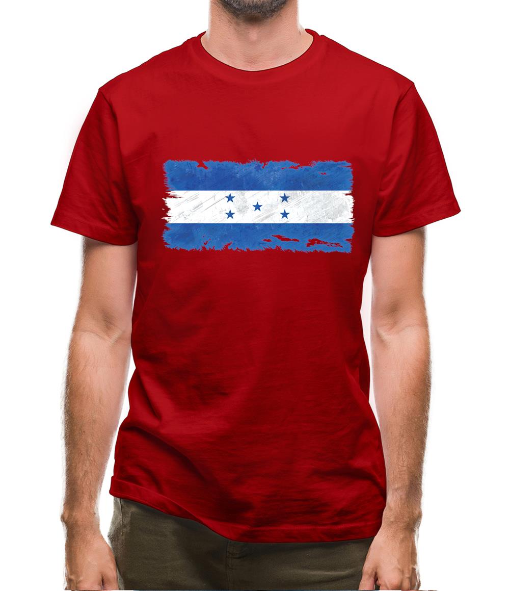 Honduras Grunge Style Flag Mens T-Shirt