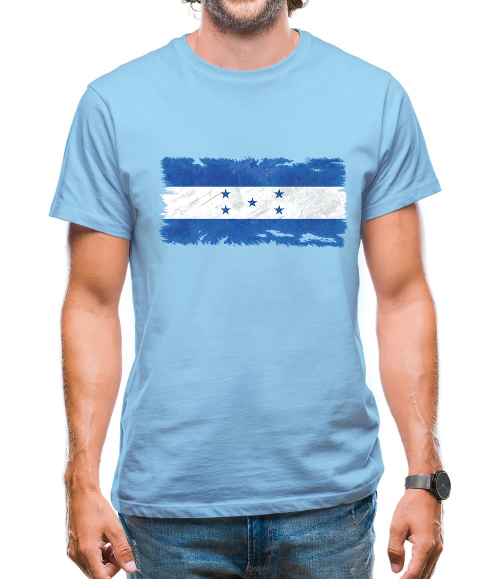 Honduras Grunge Style Flag Mens T-Shirt