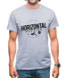 Horizontal Running Fat Amy Mens T-Shirt