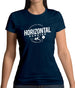 Horizontal Running Fat Amy Womens T-Shirt