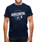 Horizontal Running Fat Amy Mens T-Shirt