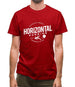 Horizontal Running Fat Amy Mens T-Shirt