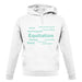 Horse Riding Languages unisex hoodie