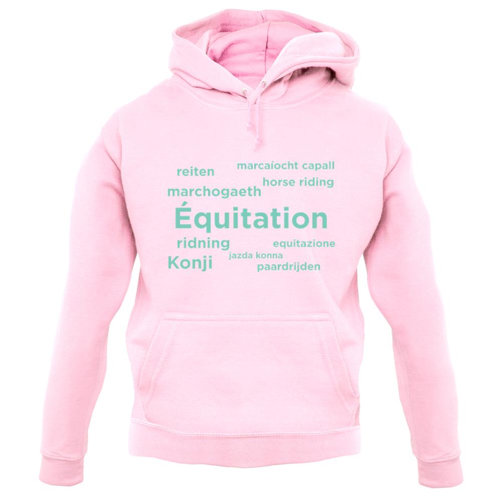 Horse Riding Languages unisex hoodie