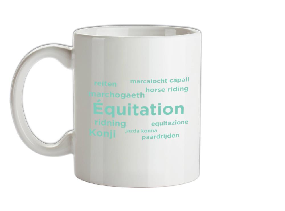 Horse Riding Languages Ceramic Mug