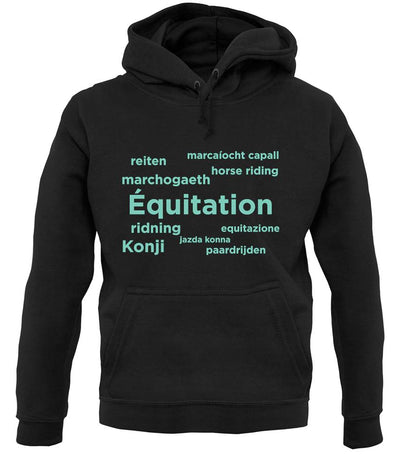 Horse Riding Languages unisex hoodie