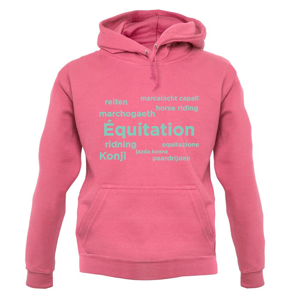 Horse Riding Languages unisex hoodie