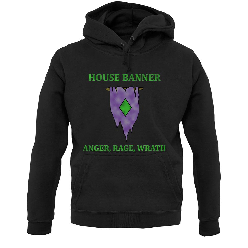 House Banner, Anger Rage Wrath Unisex Hoodie