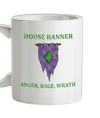 House Banner, Anger Rage Wrath  Ceramic Mug