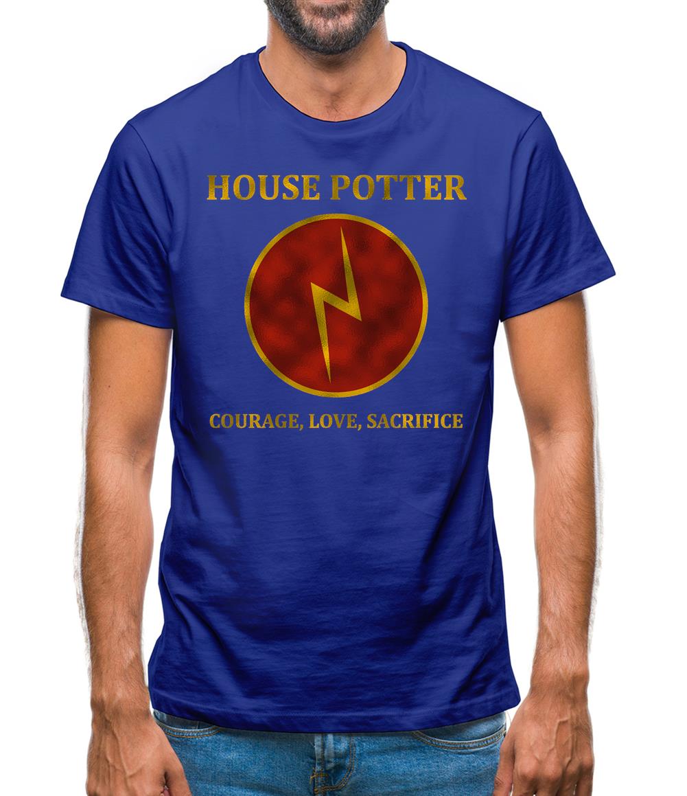 House Potter, Courage Love Sacrifice Mens T-Shirt