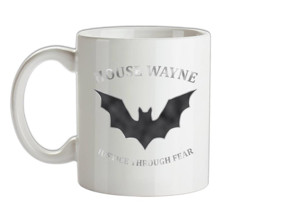 House Wayne, Justice Through Fear  Ceramic Mug