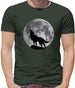 Dressdown Wolf Moon Silhouette Mens T-Shirt