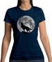 Dressdown Wolf Moon Silhouette Womens T-Shirt