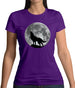 Dressdown Wolf Moon Silhouette Womens T-Shirt