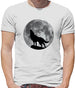 Dressdown Wolf Moon Silhouette Mens T-Shirt