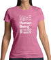 100% Organic Human Being Womens T-Shirt