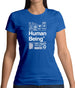 100% Organic Human Being Womens T-Shirt