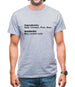 Human Ingredients May Contain Nuts Mens T-Shirt