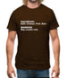 Human Ingredients May Contain Nuts Mens T-Shirt