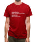 Human Ingredients May Contain Nuts Mens T-Shirt