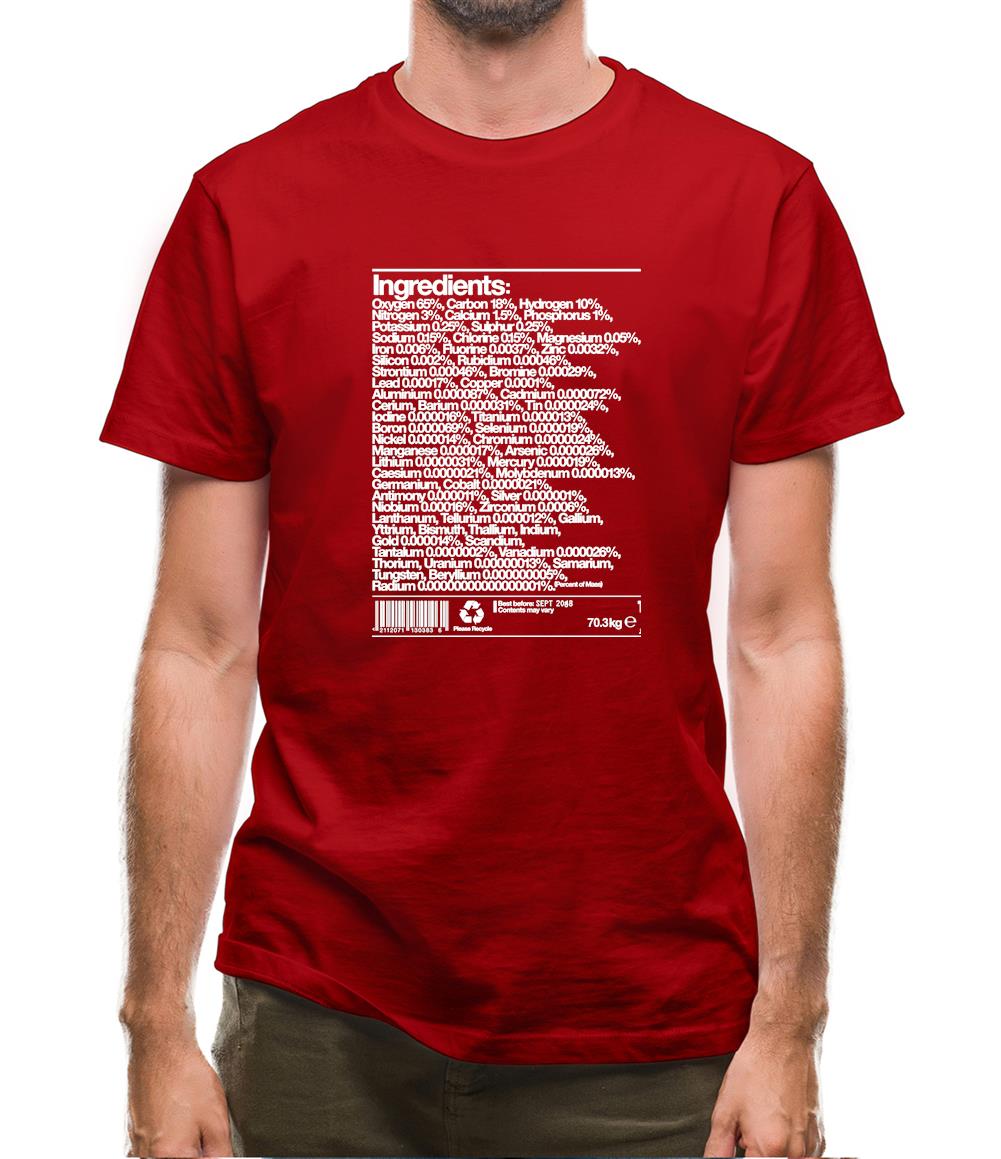 Human Ingredients Mens T-Shirt
