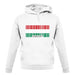 Hungary Barcode Style Flag unisex hoodie