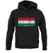 Hungary Barcode Style Flag unisex hoodie