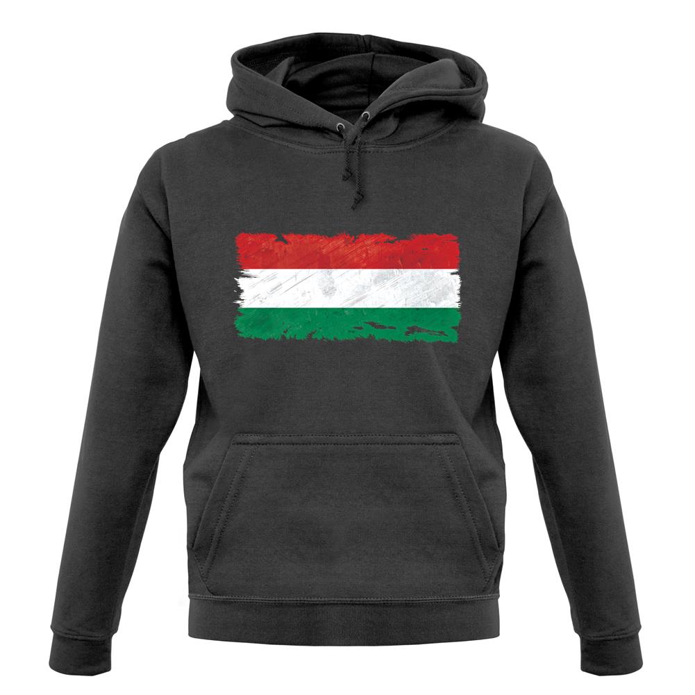 Hungary Grunge Style Flag unisex hoodie