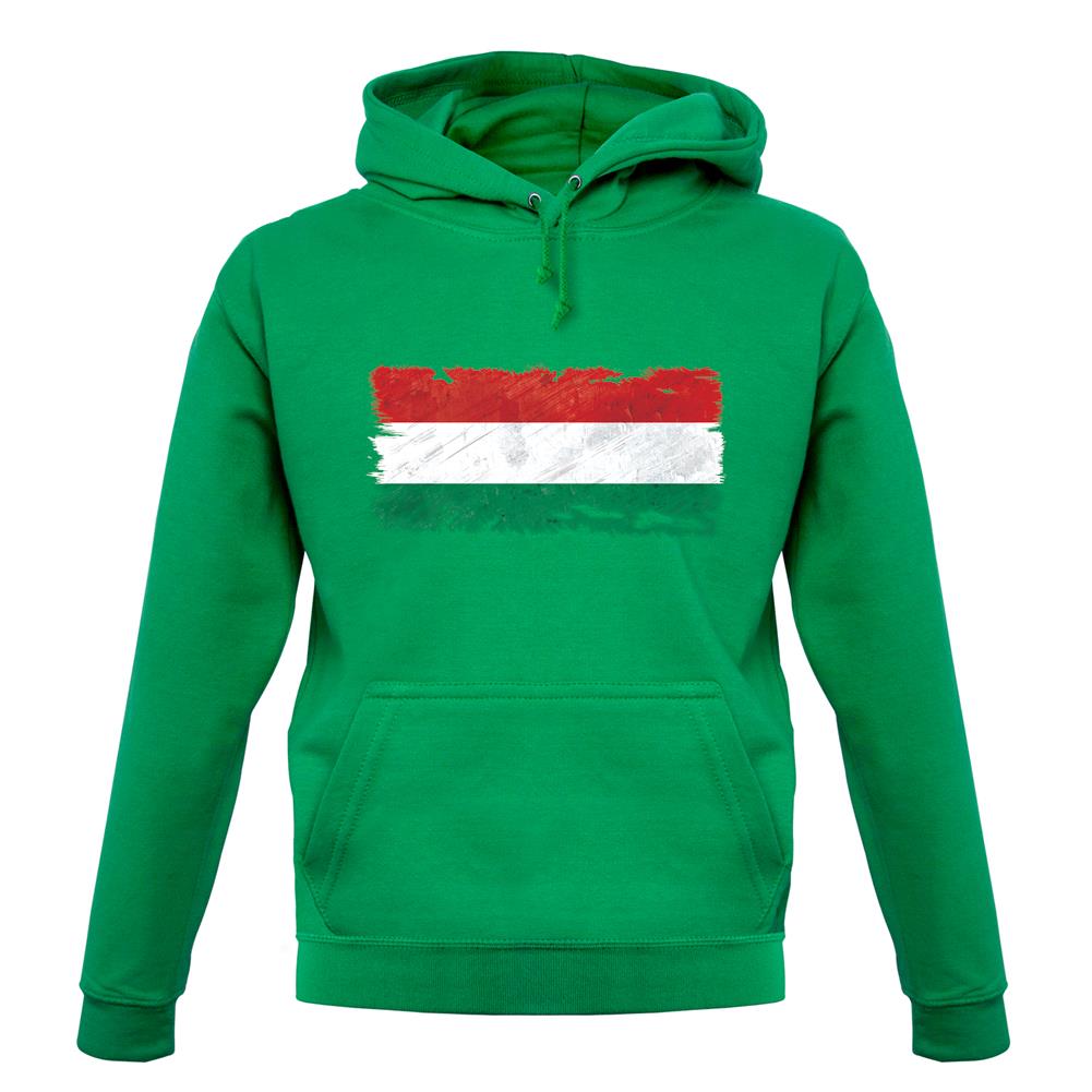 Hungary Grunge Style Flag unisex hoodie