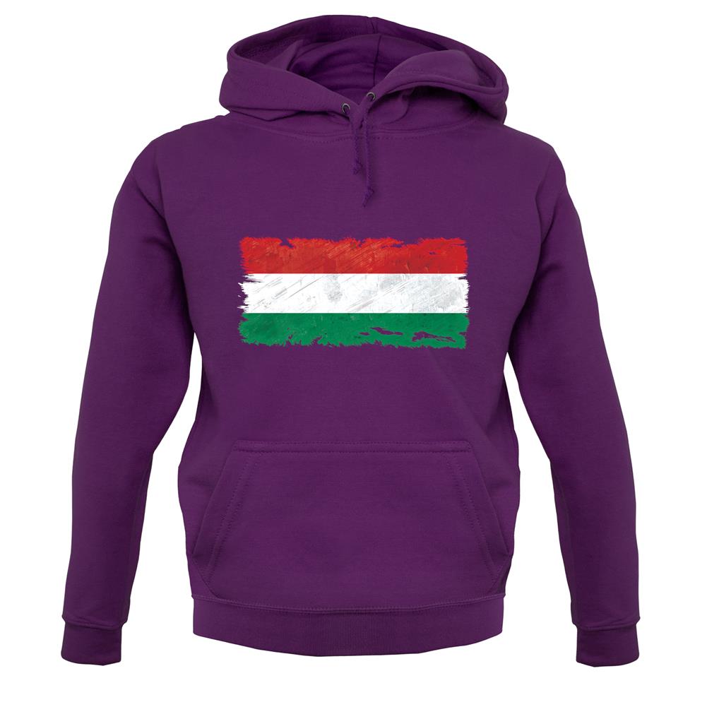 Hungary Grunge Style Flag unisex hoodie