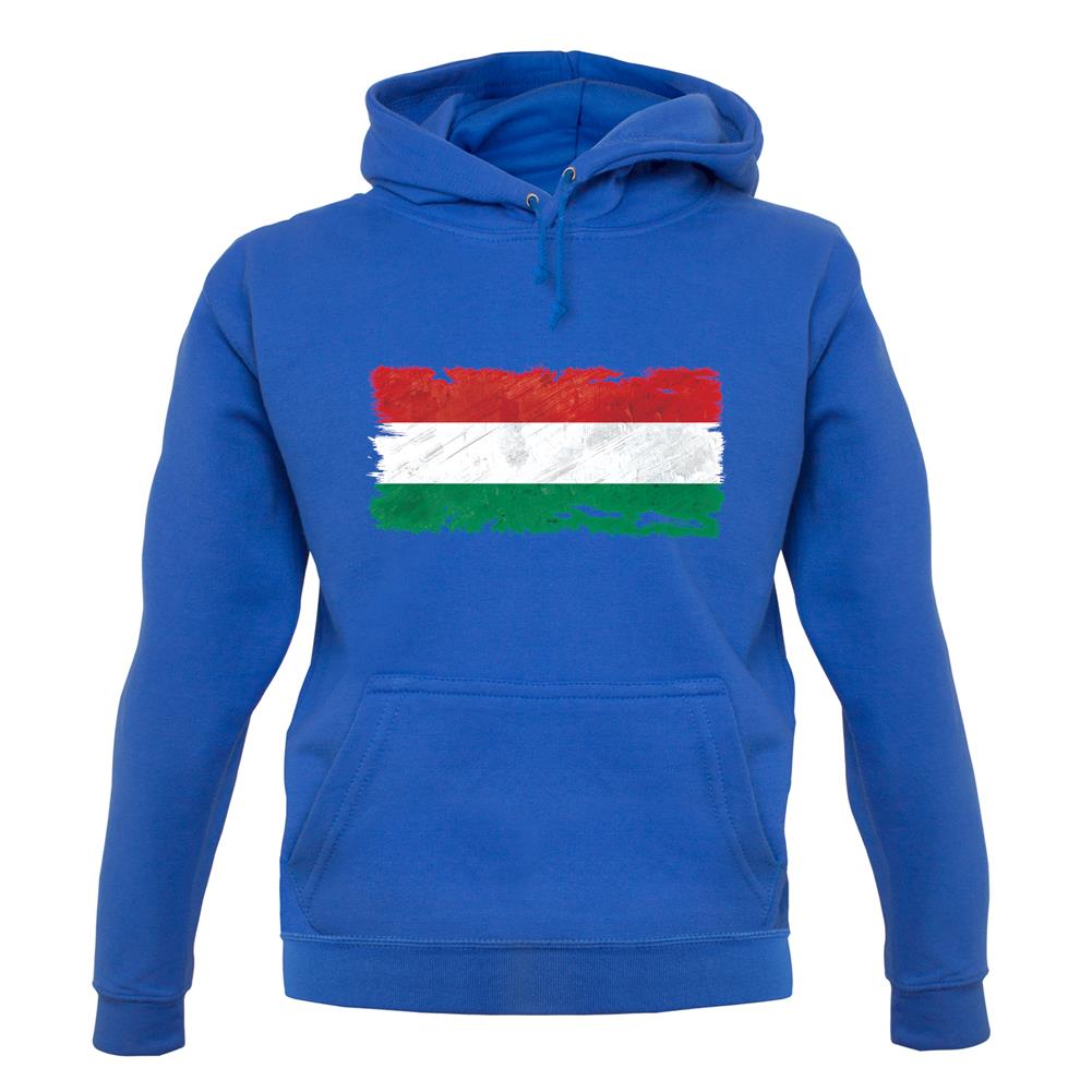 Hungary Grunge Style Flag unisex hoodie
