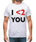 I <2 You Mens T-Shirt