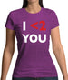 I <2 You Womens T-Shirt